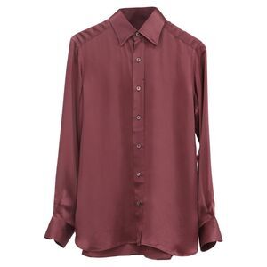 Tom Ford Button-Down Shirt in Burgundy Silk